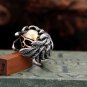 Hells Angels Club Jewelry Rings Guangzhou Spplier Man's Feather Skull Gold Copper Ring