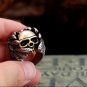 Hells Angels Club Jewelry Rings Guangzhou Spplier Man's Feather Skull Gold Copper Ring