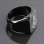 Black Men's Rings Jewelry Freemasonry Free Mason Masonic Stainless Steel Finger Ring Size 7 to 15