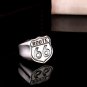 Stainless Steel USA Biker Road ROUTE 66 Ring For Men Motor Biker Men's Jewelry