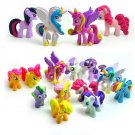 12 pcs/set 3-5cm MY cute little pvc poni horse mlp action toy figures doll