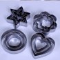 12Pcs Stainless Steel Cake Cookie Egg Fondant Mould Mold Sugarcraft Cutter Xmas