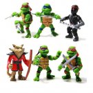 6Pcs/lot Teenage Mutant Ninja Turtles TMNT Action Figures Toy