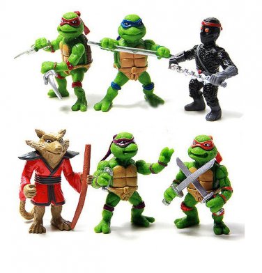 6Pcs/lot Teenage Mutant Ninja Turtles TMNT Action Figures Toy