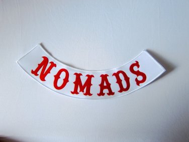 NOMADS Embroidery Iron On Motorcycle Personalized Patches HELLS ANGELS