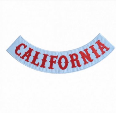 CALIFORNIA Embroidery Iron On Motorcycle Personalized Patches HELLS ANGELS