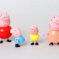 4pcs/set pepa pig toys PVC Action Figures Family Member plastic pepa pig Toy