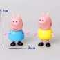 4pcs/set pepa pig toys PVC Action Figures Family Member plastic pepa pig Toy
