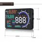 A8 HUD 5.5 Car HUD Head up Display with OBD 2 ii Interface Plug Headup