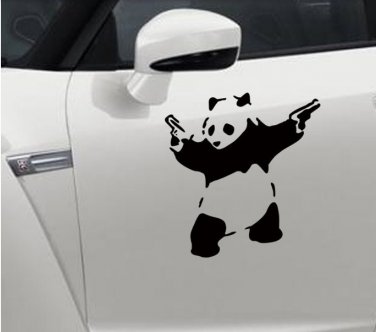 Lovely Panda Image Waterproof Car Sticker Decal