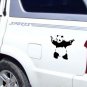 Lovely Panda Image Waterproof Car Sticker Decal