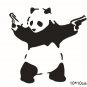 Lovely Panda Image Waterproof Car Sticker Decal