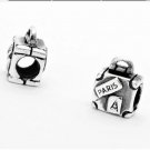 Alloy Bead Charm European Antique Paris handbag beads Fit Women Pandora Bracelet