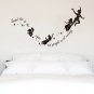 Wall Sticker Cartoon Character Peter Pan And Fairies Baby Room Decal Decor
