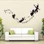 Wall Sticker Cartoon Character Peter Pan And Fairies Baby Room Decal Decor