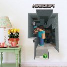 Wall paper Cartoon Minecraft Wall Stickers For Kids Room Decal Home