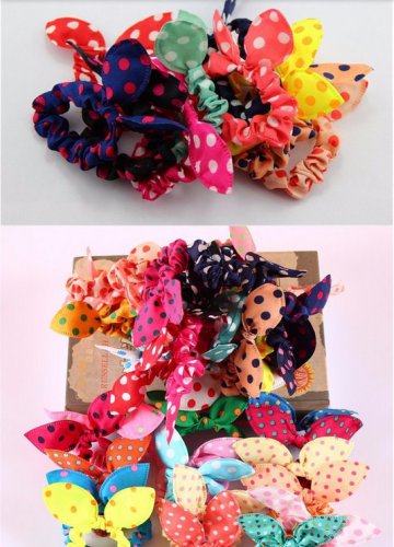 8Pcs/Lot Mix Style Clips For Hair band Polka dot leopard trip hair