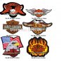 1 set US Motorcycle Logo Embroideried Cloth Patch Stickers