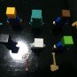 6pcs/set Minecraft Toy With Weapon Hanger Creeper Action Figure Minecraft 3D Models Classic