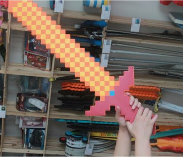 Newest Style Colorful Minecraft Sword 60*20cm Best Gift for Kids Boys Girls baby toys minecraft