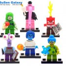 6 pcs/lot Inside Out Anger/Fear/Discust/Sadness Kid Baby Toy Mini Figure Building Blocks