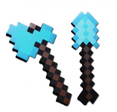 2015 Minecraft Figure Toys Minecraft Axe Shovel EVA Model Toys Children's Toys