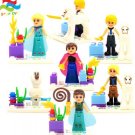 6 pcs/lot Frozenned Friend Series Kid Baby Toy Mini Figure Building Blocks Sets