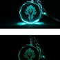 Anime Crystal World Of Warcraft Keychain, WOW Key Chain Souvenirs Key Ring Key Holder