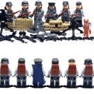6 pcs/lot SWAT World War II Troops military Kid Baby Toy Mini Figure Building Blocks