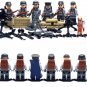 6 pcs/lot SWAT World War II Troops military Kid Baby Toy Mini Figure Building Blocks