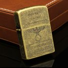 ZORRO World War II bronze metal copper gasoline lighter,Classic kerosene lighter 1939-1945
