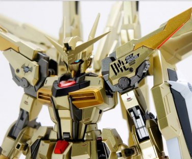 Dragon Momoko Gundam Model MG 1/100 Akatsuki Double Weapons 2 Backpack Golden Plated Action Figure