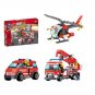 Original Kazi City Fire Station 774pcs/set Building Blocks Educational Compatible with lego