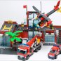 Original Kazi City Fire Station 774pcs/set Building Blocks Educational Compatible with lego