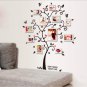 Chic Black Family Photo Frame Tree Butterfly Flower Heart Mural Wall Sticker Home Decor