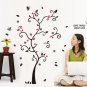 Chic Black Family Photo Frame Tree Butterfly Flower Heart Mural Wall Sticker Home Decor