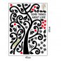 Chic Black Family Photo Frame Tree Butterfly Flower Heart Mural Wall Sticker Home Decor