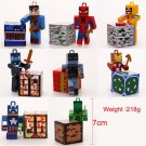 16pcs/lot Minecraft Avengers Ver. Hanger Creeper Action Figure Weapon Toys Keychain 3D