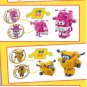 8PCS/Set Super Wings Mini Airplane ABS Robot toys Action Figures