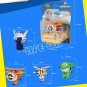 8PCS/Set Super Wings Mini Airplane ABS Robot toys Action Figures