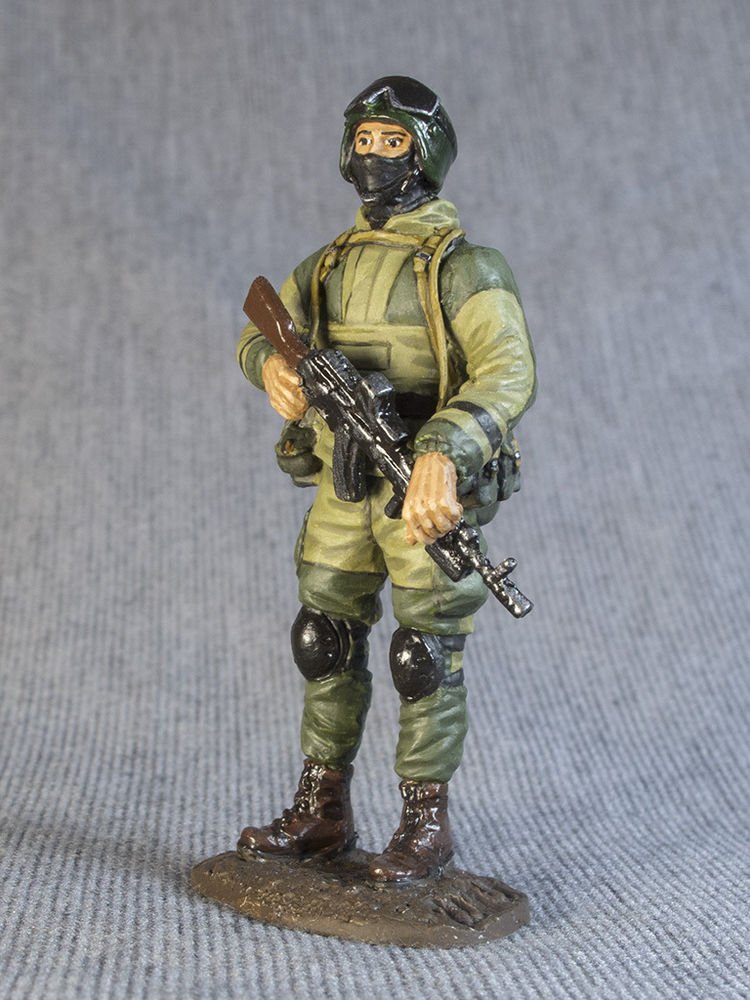 Russian Special Forces 1/32 Modern Warrior Painted Commando Toy Tin Soldier 54mm 