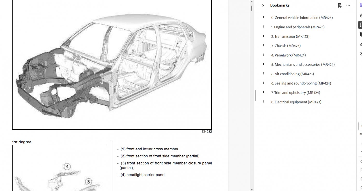 2009 Renault Symbol Thalia Clio Sedan MR423 MR424 MR425 Service Manual