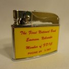Lansing Lighter First National Bank of Emerson Nebraska vintage Advertising