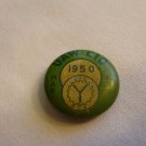 UAW CIO Mar Apr 1950 Union pin vintage badge