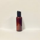 100ml Amber PET Black Flip Top Bottle