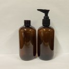 250ml Amber PET Black Pump Top