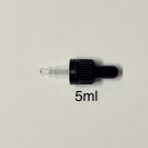 5ml Black dropper Lid Tamper Evident