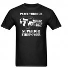 Aliens Peace Through Superior Firepower Sci-Fi Gildan Men's Standard T-shirt