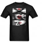 Blunt Roll Red Lips T-SHIRT Hot Girl Rolling Blunt Sexy Lips Gildan Men's Standard T-shirt