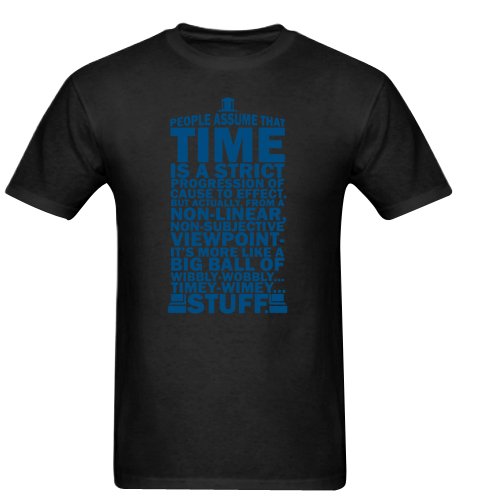 DOCTOR WHO TYPOGRAPHY Doc Dr BBC Tardis Gildan Men's Standard T-shirt